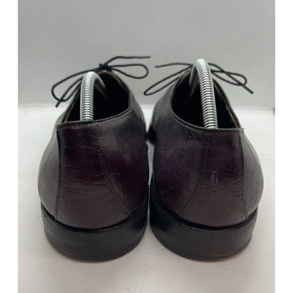 Vintage Allen Edmonds Caribbean Collection Ashbury Loafer Shoes 11.5 D Wine Red